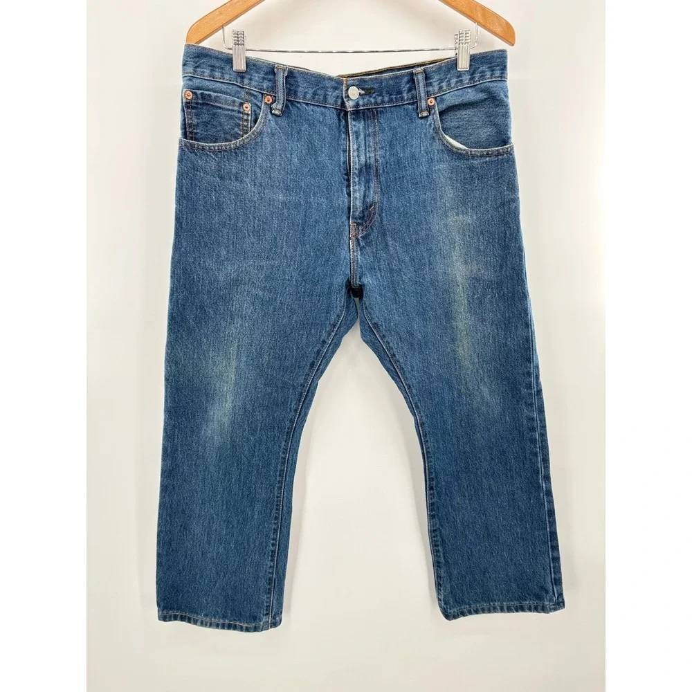 Levis 517 Mens 34X29 Bootcut Western Y2K Style Distressed Fading  Denim